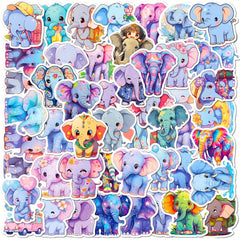 Elephant Family Stickers Kids Painted Animal Graffiti Stickers