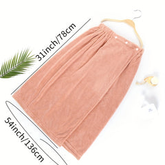 Women's Quick Drying Shower Wrap Towel Bath Skirt for Spa Sauna Pool Gym