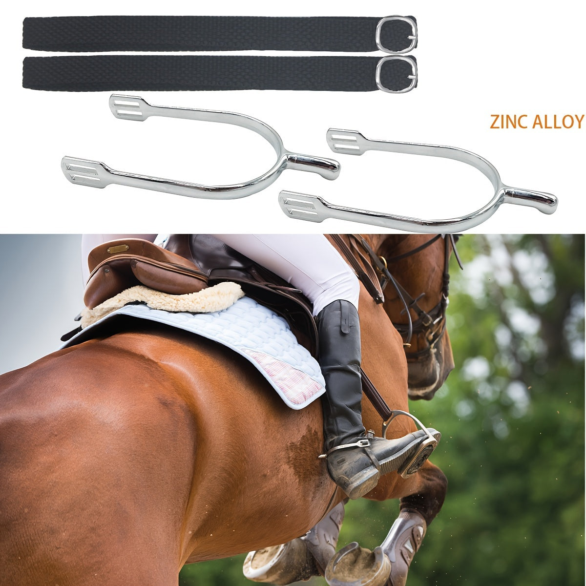 Zinc Alloy Spurs for Equestrian Men & Women