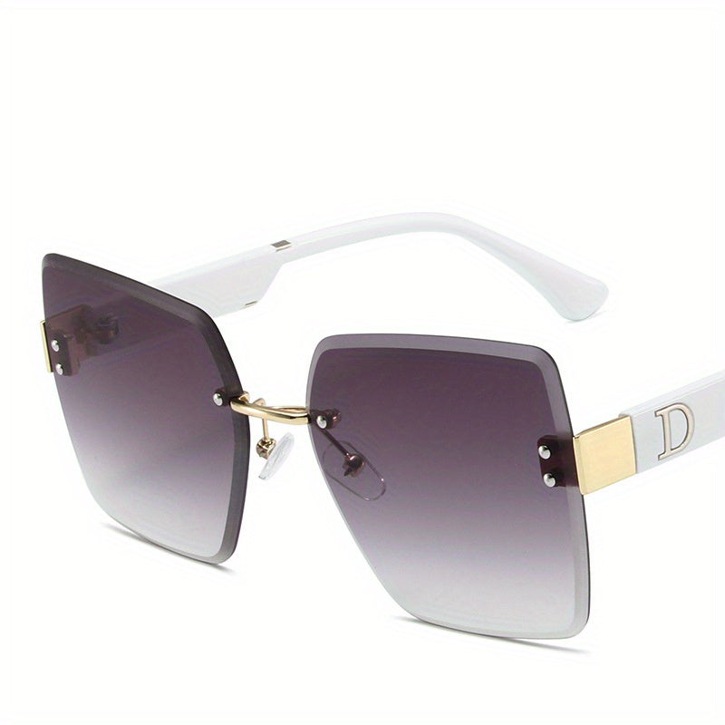 Rimless Sunglasses Gradient Glasses UV400