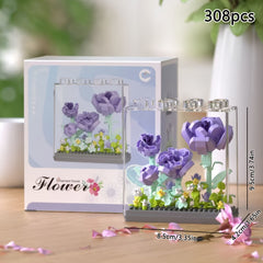 Micro Bead Building Blocks Flower Kit - Eternal Sunflower Carnation