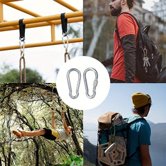 Heavy Duty Locking Carabiner for Backpacks, Fishing, Hiking, Mountaineering