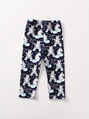 Toddler Girls Floral Unicorn Leggings Summer Clothes