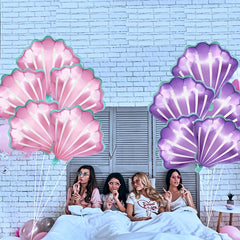 5pcs Shell Shape Aluminum Film Balloon Birthday Party Decoration