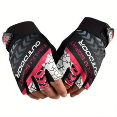 Breathable Non Slip Half Finger Gloves for Outdoors
