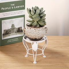 Triangular Potted Stand for Vases and Plants