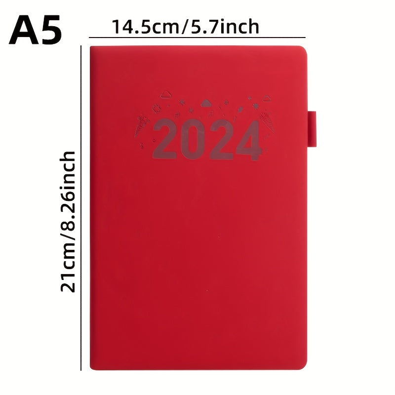 Faux Leather Notebook with Silk Bookmarks 360 Pages