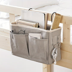 Canvas Bedside Storage Hanging Bag - Cotton Linen Fabric Home Decor Gift