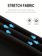 Men's Solid Leggings Active Quick Dry Compression Pants For Outdoor Running