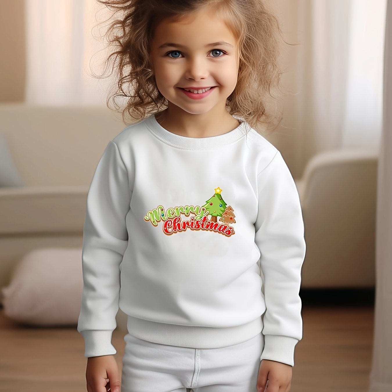 OERYUI Christmas Tree Graphic MERRY CHRISTMAS Sweatshirt Kids