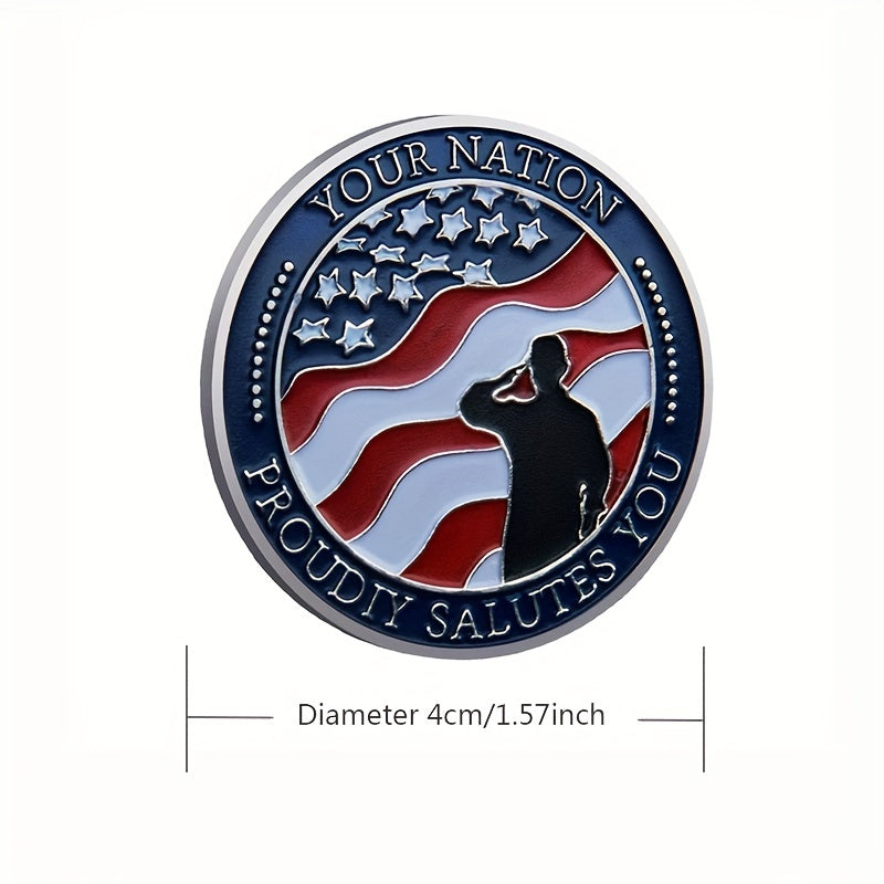 American Flag Challenge Coin Great Gift for Kids