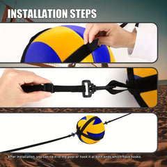 Adjustable Volleyball Spike Trainer for Powerful Serving, Jumping, and Spiking