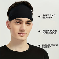 10pcs Men's Sports Hairband for Running Cycling & Training Outdoors