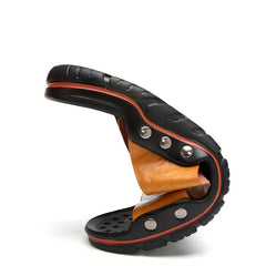 Men's Vintage Slip On Leather Sandals