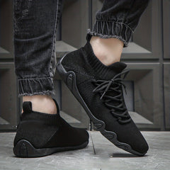 Men's Lightweight Knit Casual Shoes - Non Slip Sneakers