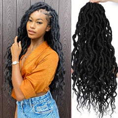 River Locs Crochet Hair Ombre Brown Messy Dreadlocks River 60 90g pack