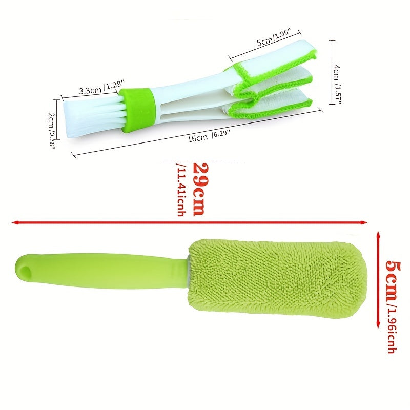 2pc Duster Brush Cleaner Car Cleaning Vent Detailing Dust Microfiber Brush