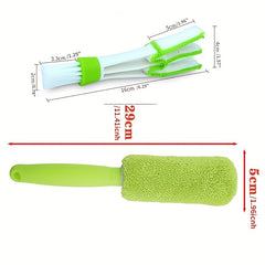 2pc Duster Brush Cleaner Car Cleaning Vent Detailing Dust Microfiber Brush