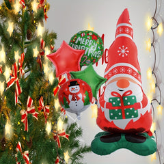 Standing Christmas Elf Grandpa Balloon for Family Reunion