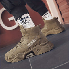 Men's Ankle Boots Sneakers With Fuzzy Lining