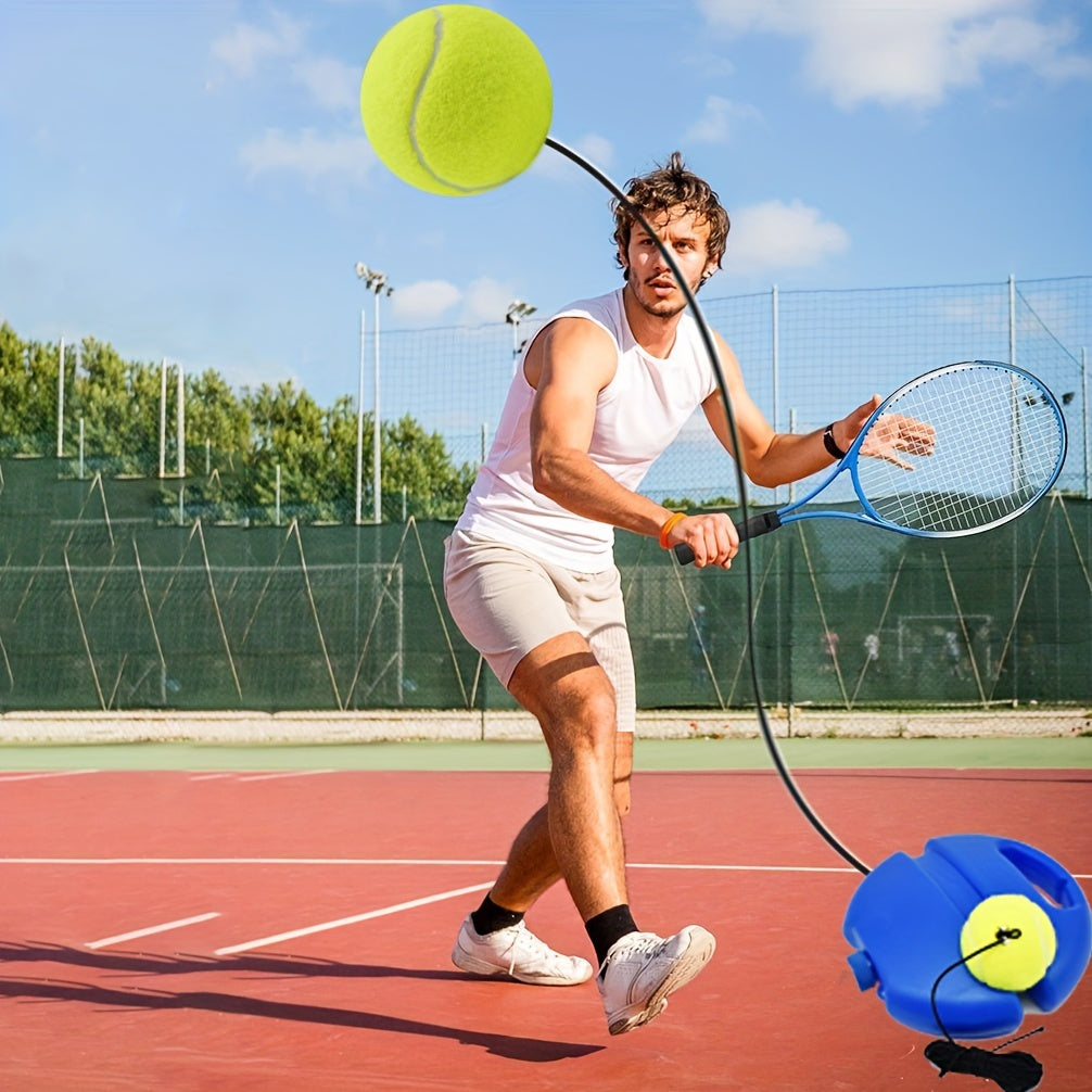 Portable Rebound Tennis Trainer with Ball Base & Ball