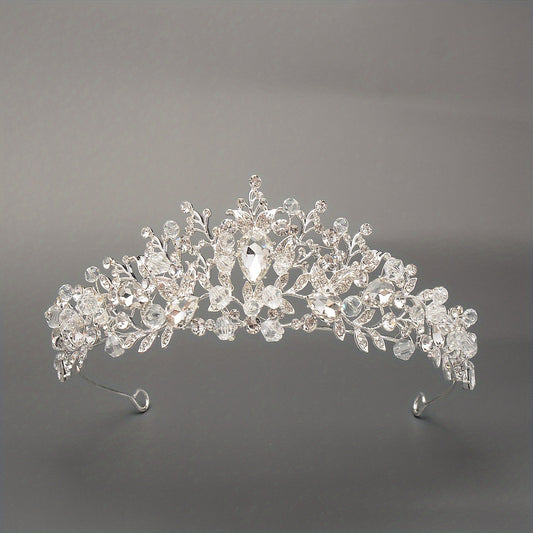 Rhinestone Crystal Headband Tiara Queen Princess Crown Wedding Hair Accessories