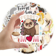 50pcs Ferret Blindfolded Graffiti Stickers Waterproof DIY Decoration