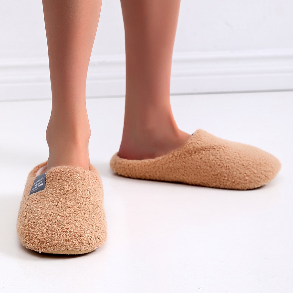 Women's Plush Indoor Slippers - Cozy Bedroom Shoes