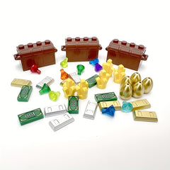 Mixed Color Treasure Accessories for Building Blocks with Simulated Jewelry