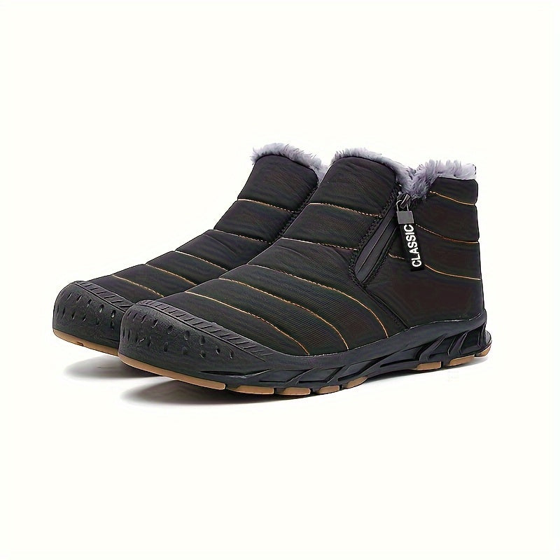 Women's Winter Snow Boots, Fleece Lining, Waterproof, Lightweight, Non-slip