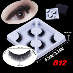3 Pairs Fluffy 6D Faux Mink Eyelashes - Dramatic False Lashes