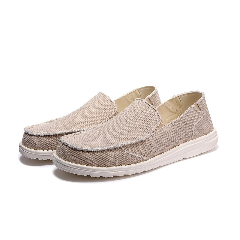 Men's Lightweight Canvas Slip-On Loafer Shoes