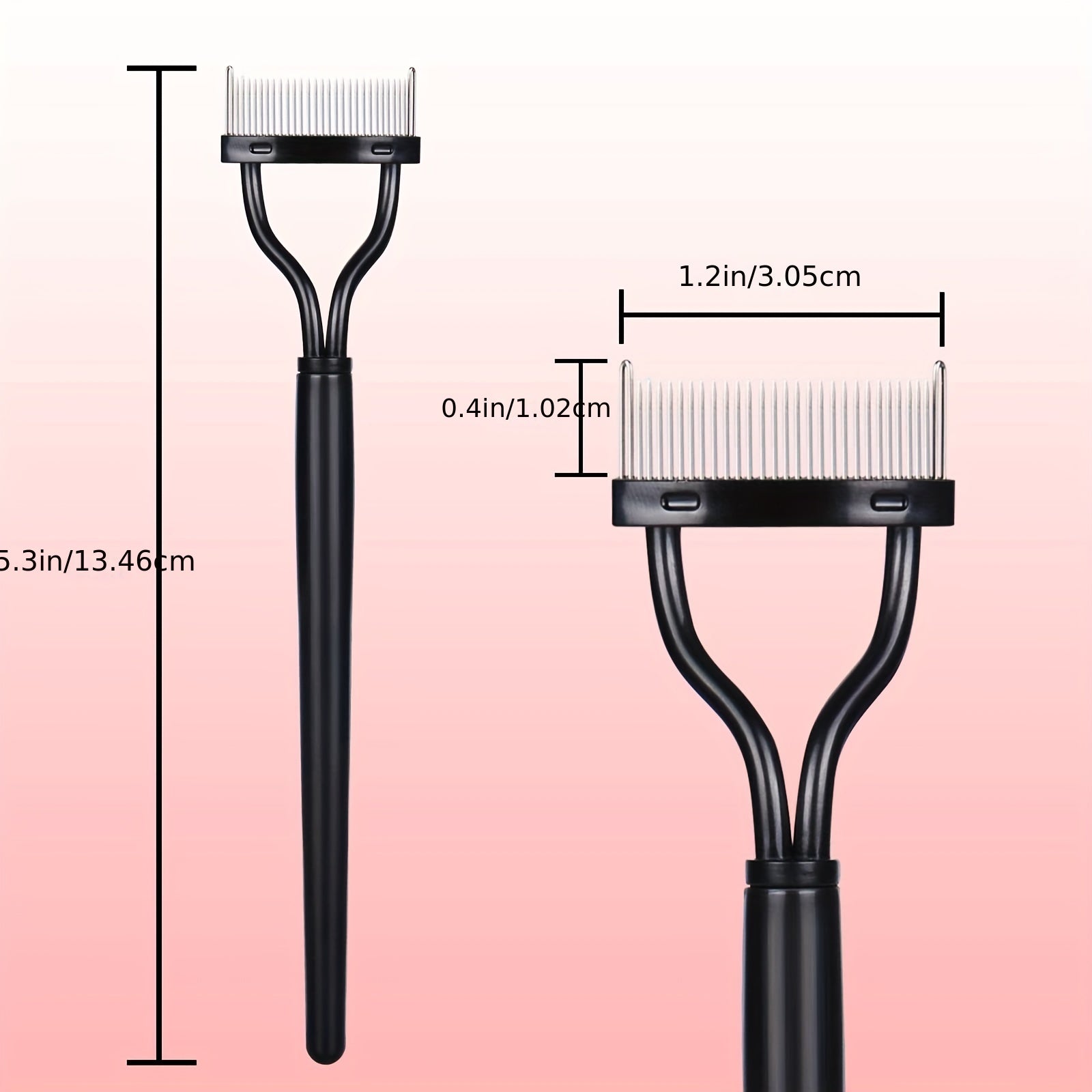 Metal Teeth Eyelash Comb Makeup Mascara Applicator