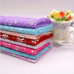 1 Yard Snowflake Tulle Rainbow Silvery Snow Star Fabric