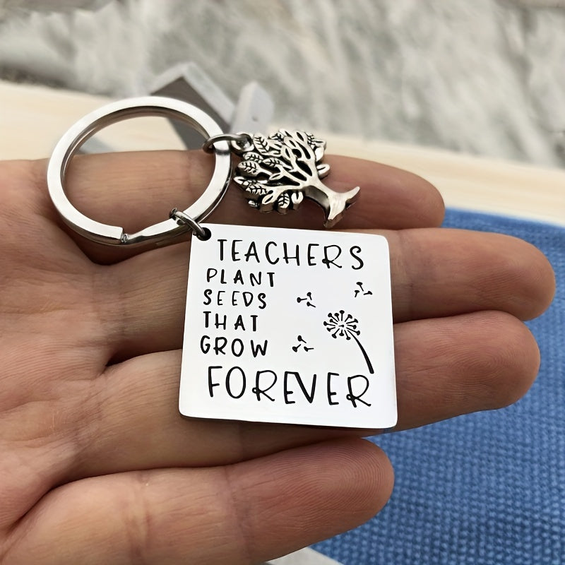Stainless Steel Teacher's Gift Keychain Graduation For Teachers