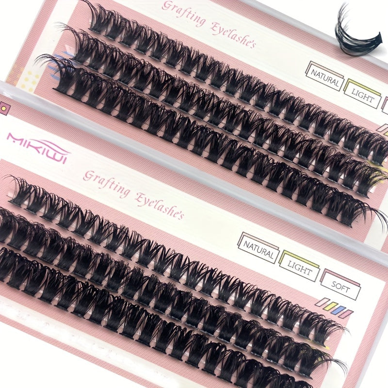 60 Pcs Cluster Lashes 60D 80D DD Curling 12 14 16mm Individual Lash Extensions