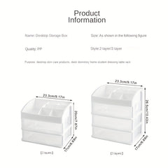 Transparent Cosmetic Storage Box Drawer Lipstick Organizer