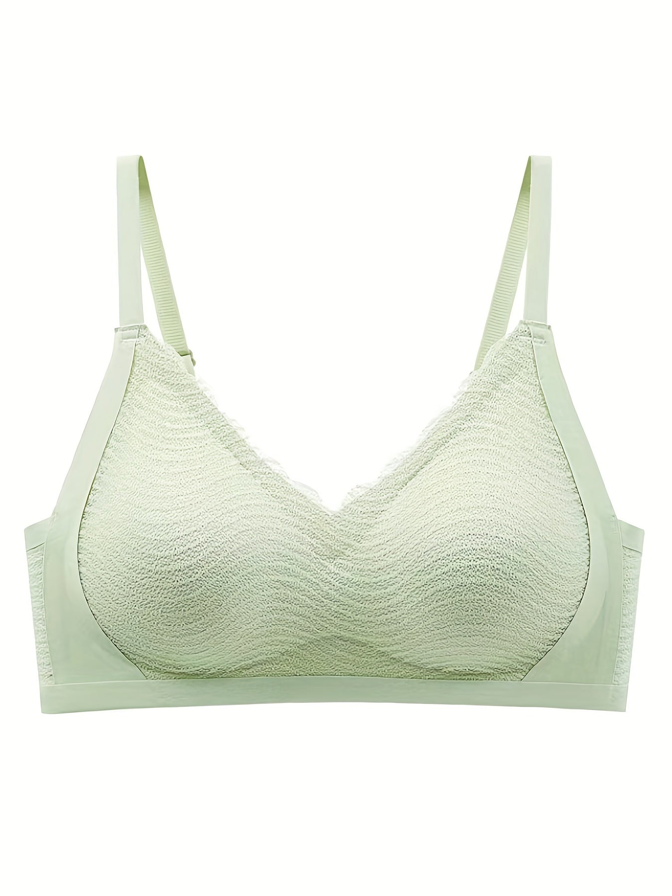 Lace Wireless Push Up Bra - Comfortable & Breathable