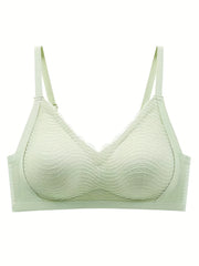 Lace Wireless Push Up Bra - Comfortable & Breathable