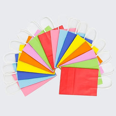 16pcs Colorful Gift Tote Bags for Various Occasions