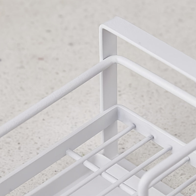 Sink Storage Rack for Sponge and Rag in Kitchen