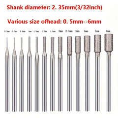 13pcs Cylinder Shape Diamond Burr Set for Rotary Tool