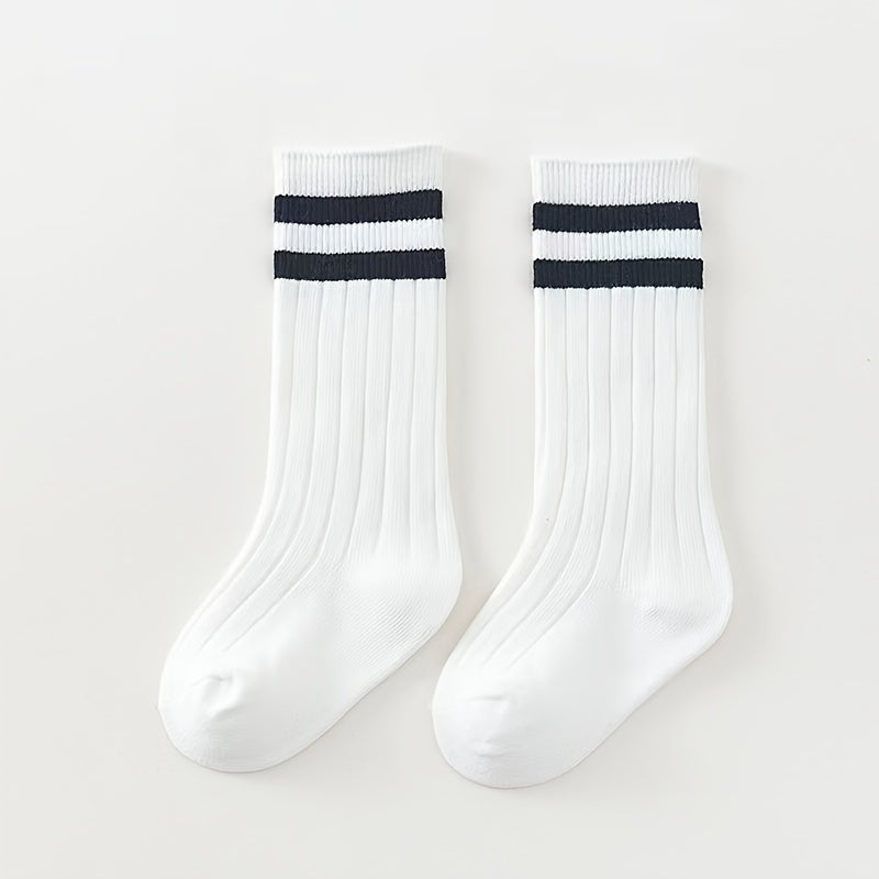 Breathable Striped Over The Knee Socks for Newborns