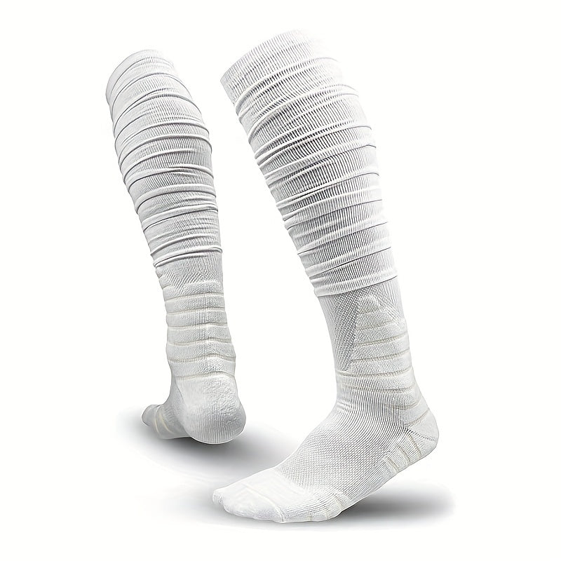 Extra Long Padded Compression Socks for Soccer & Football