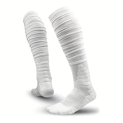 Extra Long Padded Compression Socks for Soccer & Football