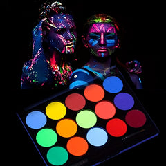 Fluorescent Eyeshadow Palette Face And Body Painting Kit