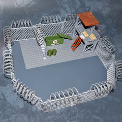 Classic Farm Fence Bricks Parts DIY Military Nets Building Blocks