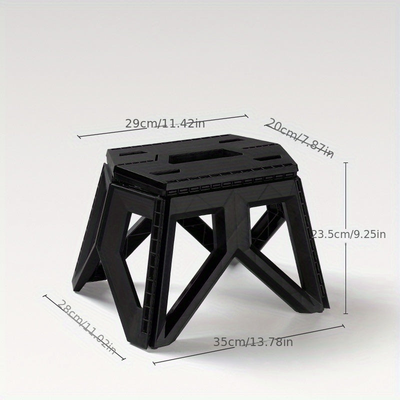 Portable Folding Step Stool for Adults Durable Plastic Camping Stool