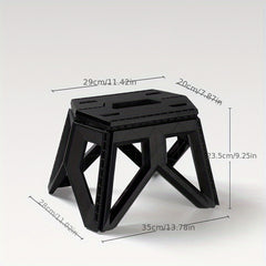 Portable Folding Step Stool for Adults Durable Plastic Camping Stool