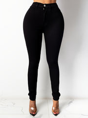 High Waisted Skinny Jeans Slim Fit Denim Pants